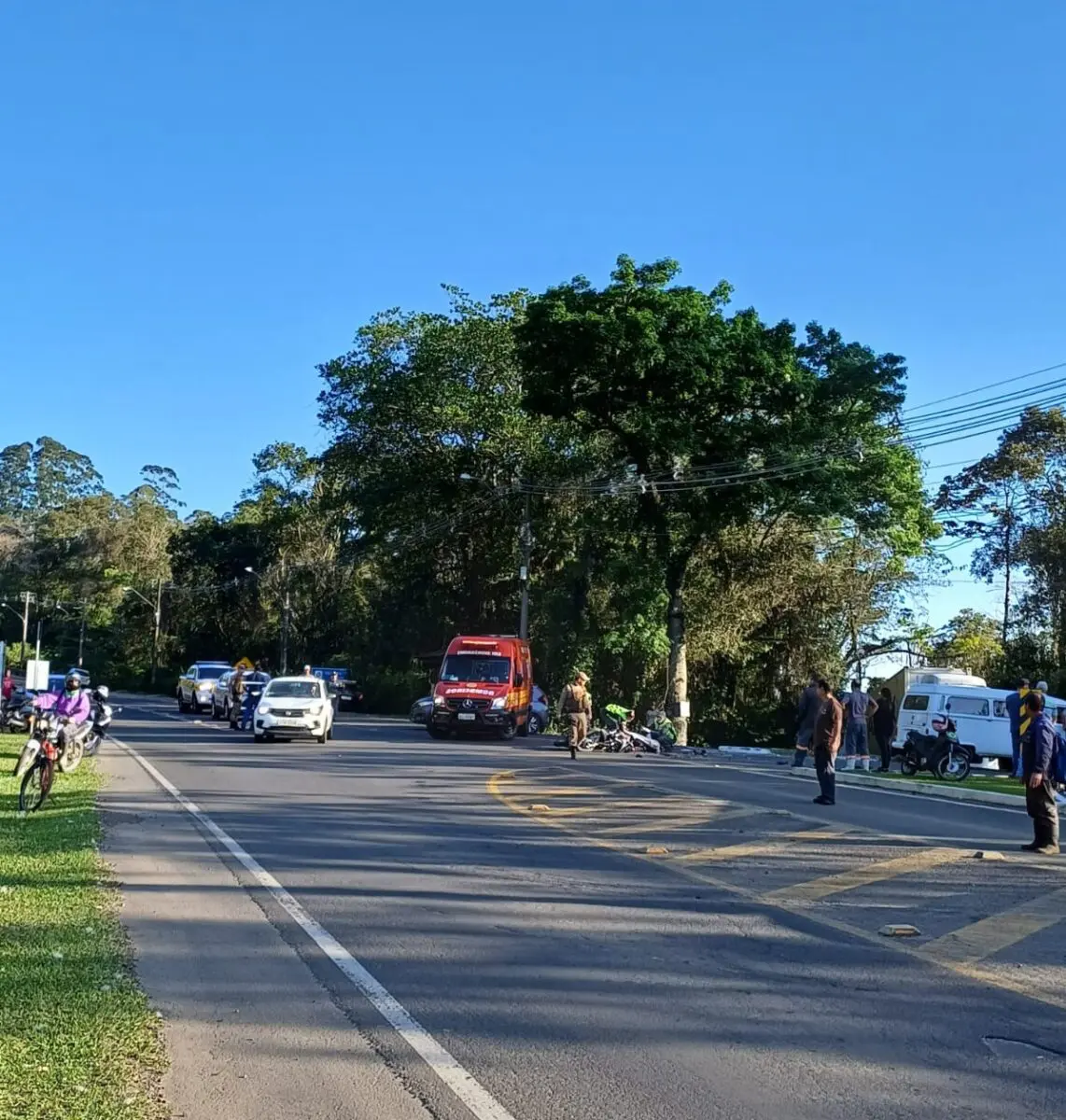 Motociclista morre em acidente de trânsito na rodovia José Spillere em Nova Veneza
