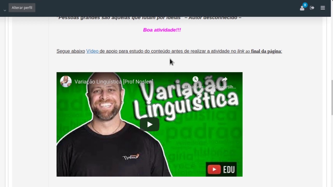 Módulo Publicações - Alunos