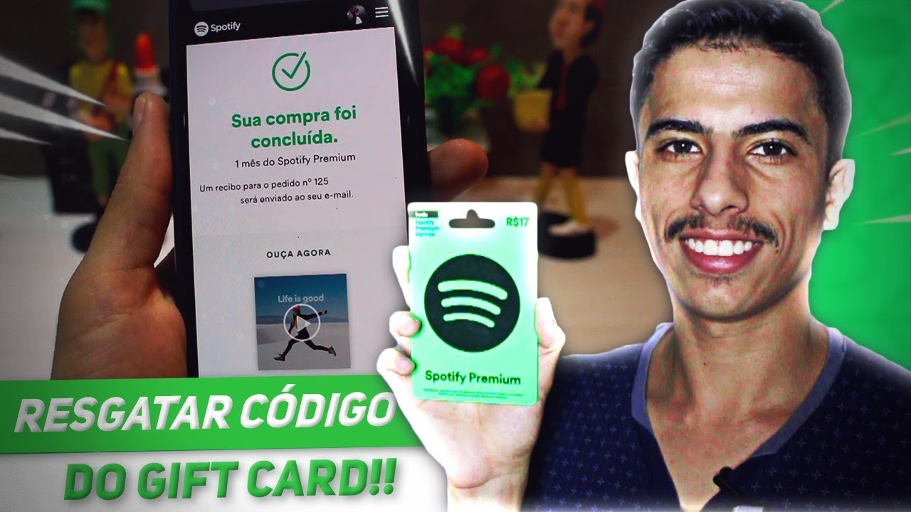 Como usar o Gift Card do Spotify | Resgatar o código!