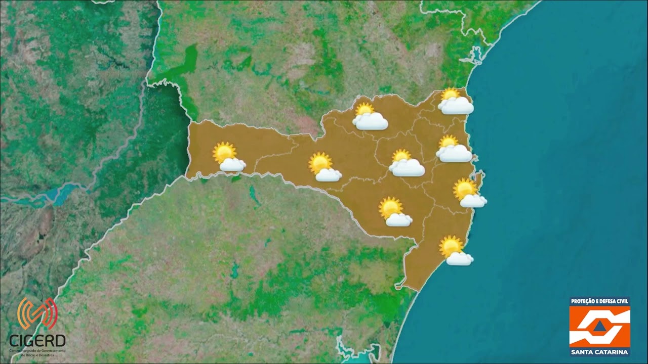 Previsão do tempo para a terça-feira (21)
