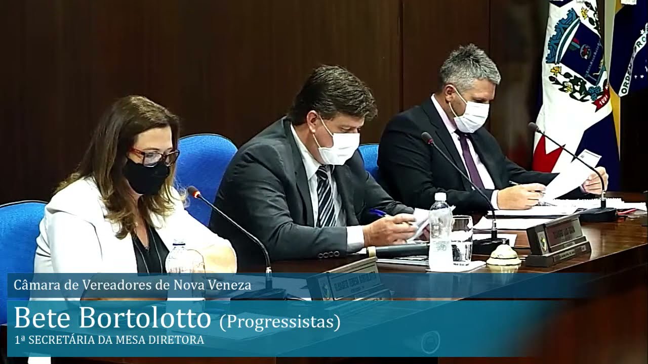 Sessão Ordinária de 23/03/2021 da Câmara de Vereadores de Nova Veneza