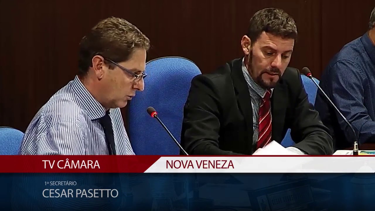 Sessão Ordinária de 24/04/2018 da Câmara de Vereadores de Nova Veneza