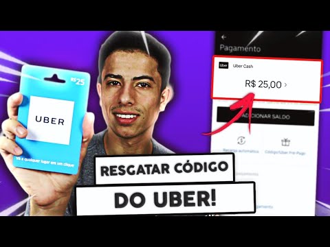 Como usar o GIFT CARD PRÉ PAGO do UBER | Resgatar o código!
