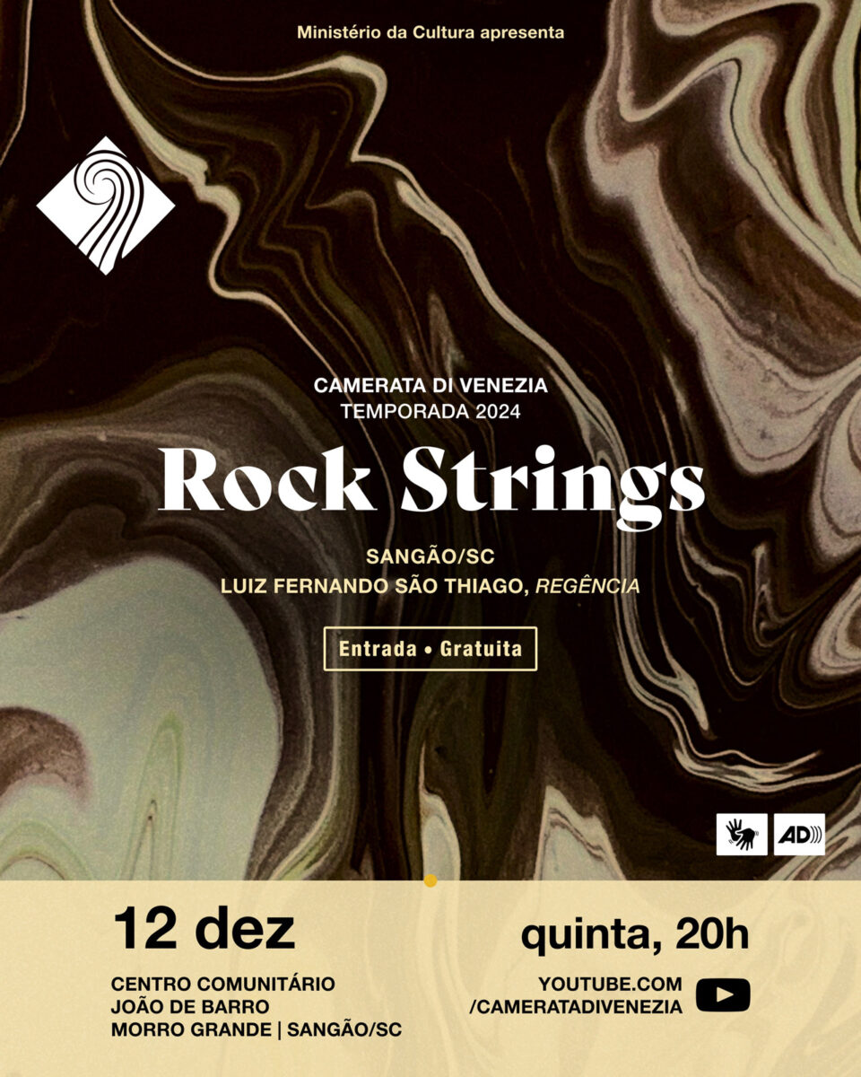 Camerata di Venezia apresenta o concerto gratuito "Rock Strings" em Sangão 1 Camerata di Venezia apresenta o concerto gratuito "Rock Strings" em Sangão