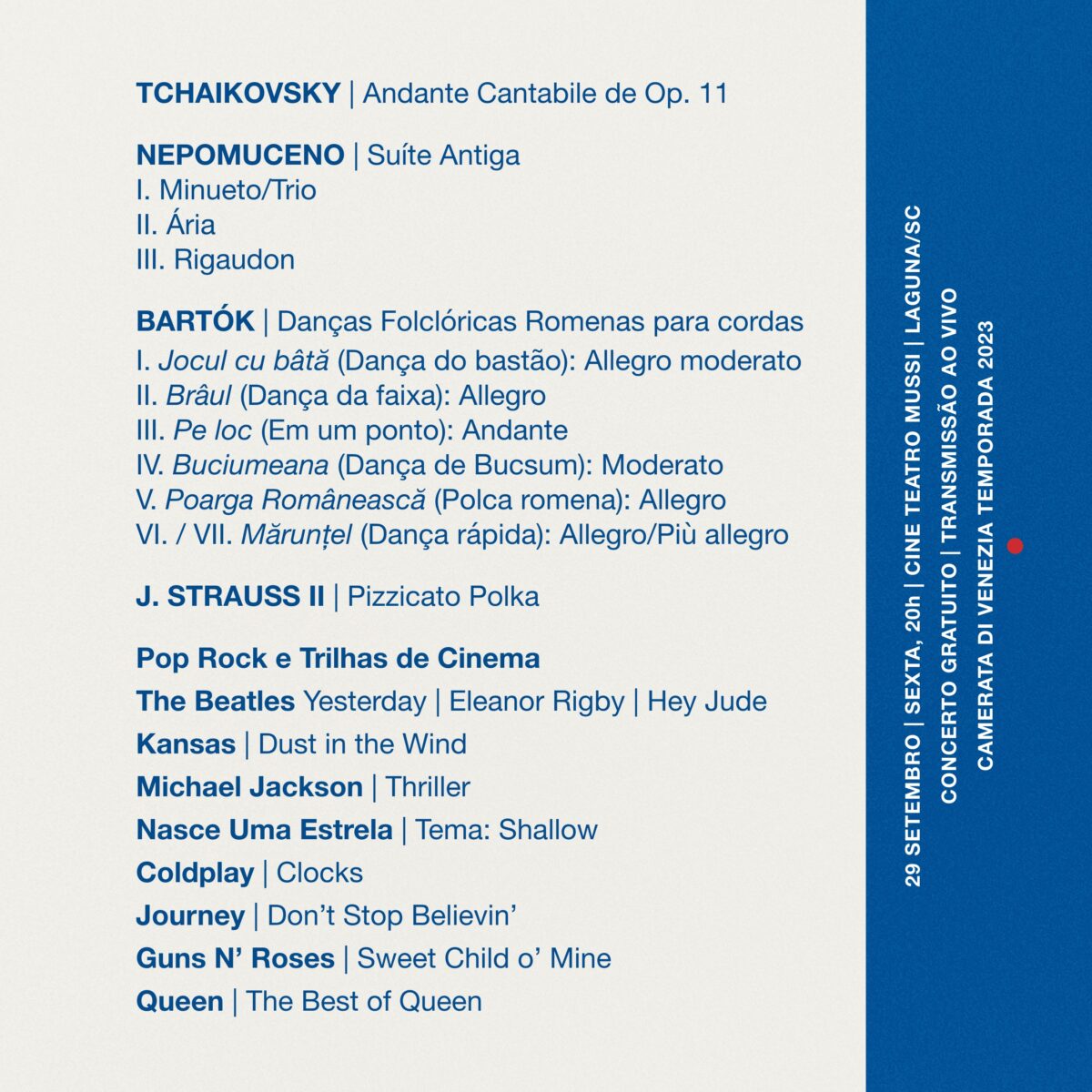 Camerata di Venezia apresenta concerto Música no Tempo em Laguna com entrada gratuita 5 Camerata di Venezia apresenta concerto Música no Tempo em Laguna com entrada gratuita