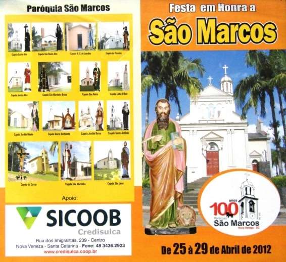 Missa e jantar dão início a programação religiosa da Paróquia São Marcos
