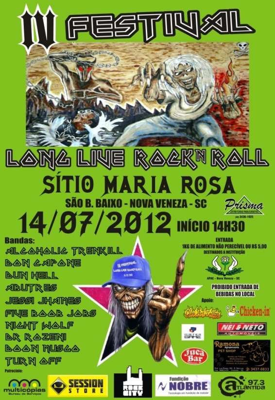 Acontece neste sábado IV Long Live Rock and Roll