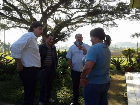 Evandro Gava visita igrejas de Nova Veneza