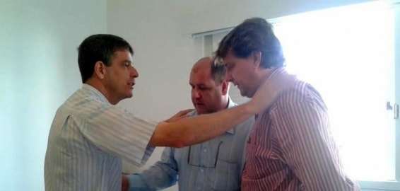 Evandro Gava visita igrejas de Nova Veneza 1 Evandro Gava visita igrejas de Nova Veneza