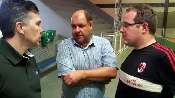Técnico da seleção brasileira visita Evandro Gava e Zé Spilere