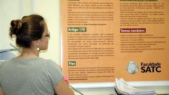 Faculdade Satc amplia bolsas via ProUni