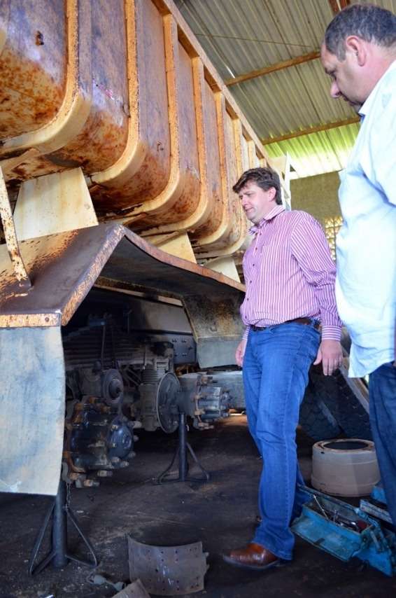 Maquinário de Nova Veneza na oficina