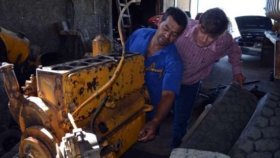 Maquinário de Nova Veneza na oficina