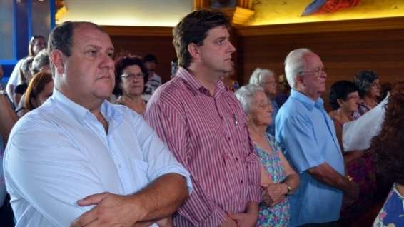 Prefeito e vice acompanham passagem da Cruz Peregrina em Nova Veneza 11 Prefeito e vice acompanham passagem da Cruz Peregrina em Nova Veneza