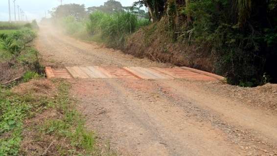 Ponte em manutenção e trânsito interrompido em Nova Veneza