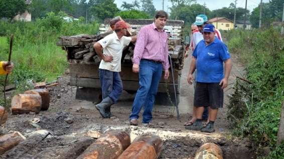 Ponte em manutenção e trânsito interrompido em Nova Veneza