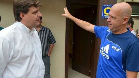 Árbitros da FCF são recebidos em Nova Veneza 4 Árbitros da FCF são recebidos em Nova Veneza