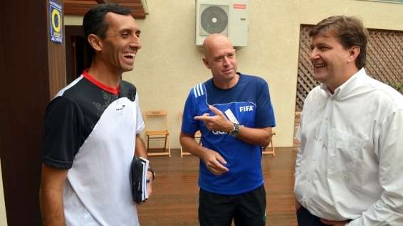 Árbitros da FCF são recebidos em Nova Veneza 6 Árbitros da FCF são recebidos em Nova Veneza