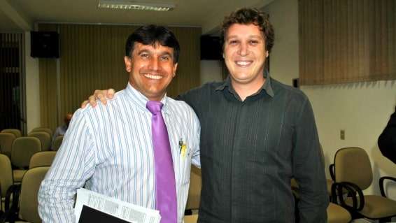 Vereador Aroldinho Frigo visita legislativo de Siderópolis