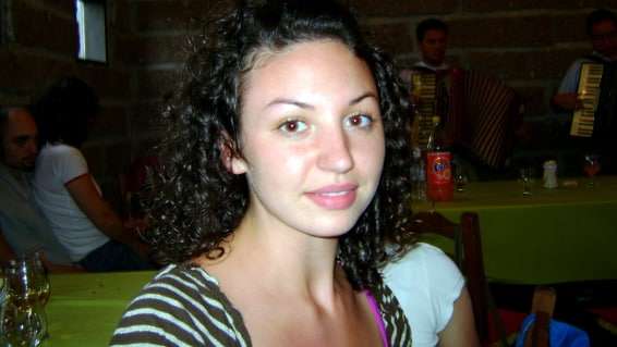 A bela italianinha Valentina Dal Piva da cidadezinha de Mel, província de Belluno, esteve em Nova Veneza.