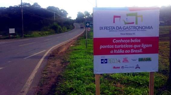 Nova Veneza reforça sinalização para 9ª Festa da Gastronomia