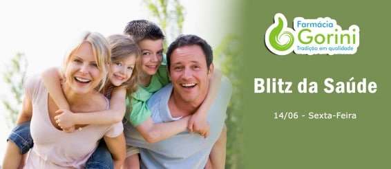 Sexta-feira acontece a 2º Blitz da Saúde na Farmácia Gorini 1 Sexta-feira acontece a 2º Blitz da Saúde na Farmácia Gorini