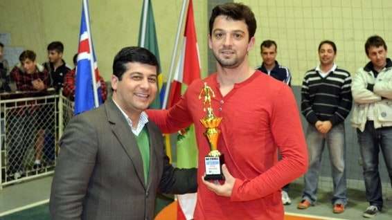 Família Spilere vence Interfamílias de futsal em Nova Veneza 5 O artilheiro do campeonato, Maurício Ghislandi.