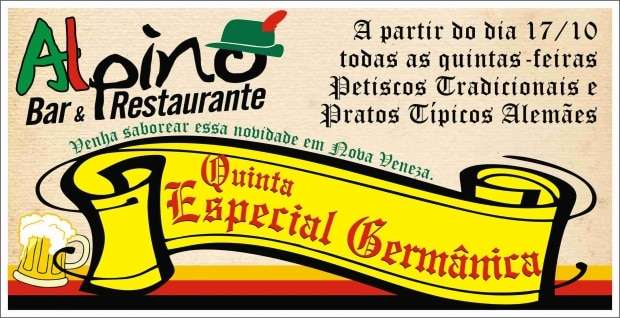 Alpino promove Quinta Especial Germânica 1 Alpino promove Quinta Especial Germânica