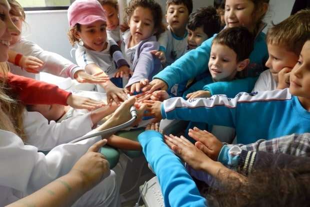 Alunos realizam atividades sobre prevenção bucal 1 Alunos realizam atividades sobre prevenção bucal