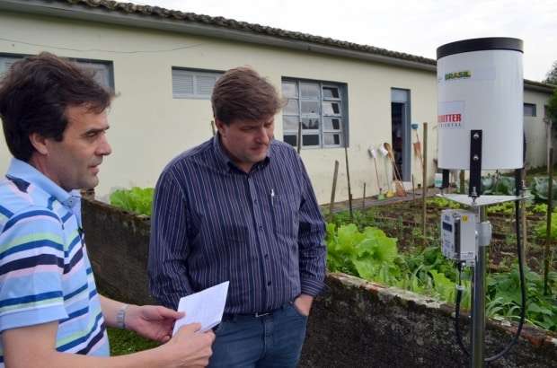 Nova Veneza recebe instalação de pluviômetros 1 Nova Veneza recebe instalação de pluviômetros