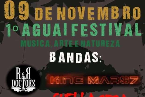 I Aguaí Festival acontece no dia 9, em Siderópolis 1 I Aguaí Festival acontece no dia 9, em Siderópolis