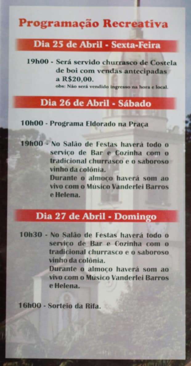 Confira a programação da Festa de São Marcos