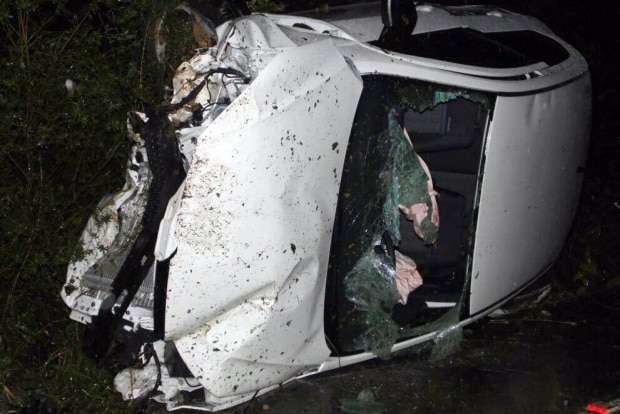 VW Gol capota na SC-443 na comunidade São Bonifácio em Nova Veneza 1 VW Gol capota na SC-443 na comunidade São Bonifácio em Nova Veneza