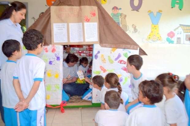 Biblioteca Sustentável incentiva pequenos leitores