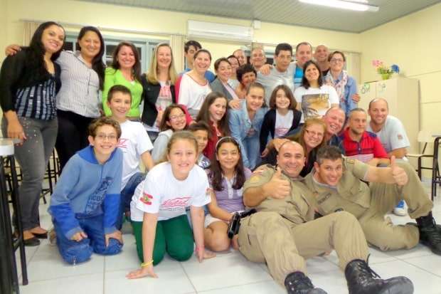Programa Proerd Pais forma primeira turma em Nova Veneza 1 Programa Proerd Pais forma primeira turma em Nova Veneza