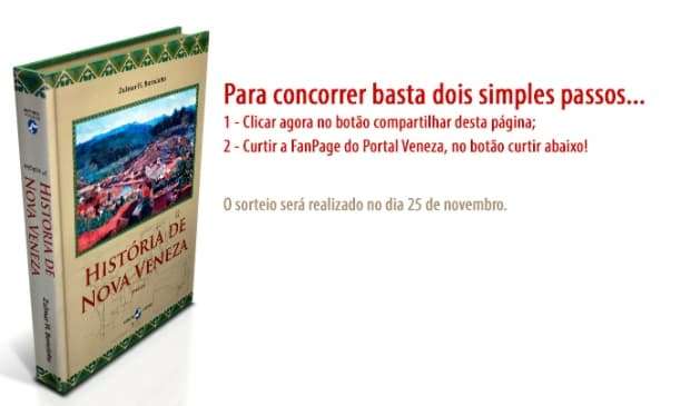 Concorra a um exemplar do livro História de Nova Veneza