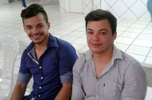 De Forquilhinha...os irmãos Gilberto e Gilmar Souza.