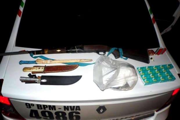 Caçador é preso com arma e munições no São Bento Alto 1 Caçador é preso com arma e munições no São Bento Alto