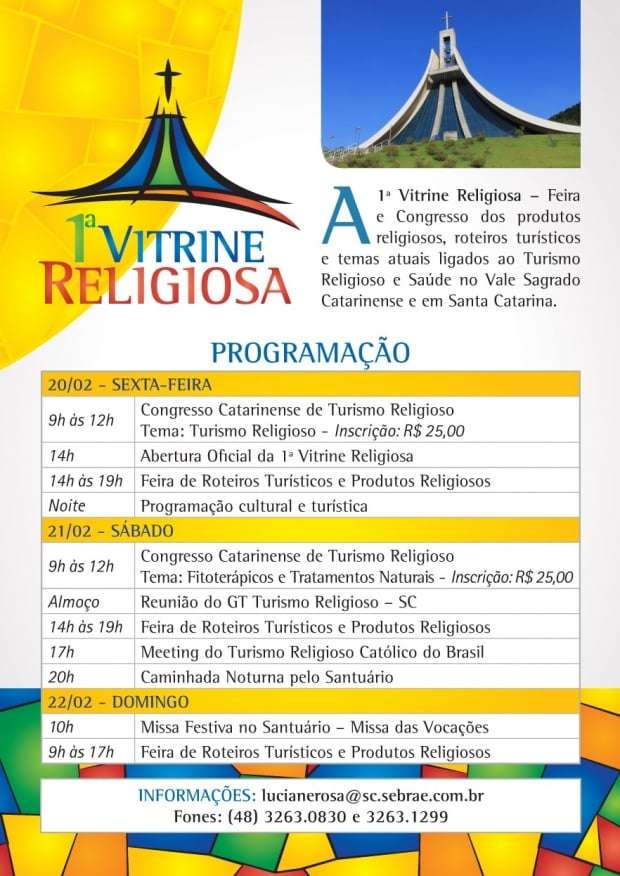 Santuário de Nossa Senhora de Caravaggio participa da 1ª Vitrine Religiosa 3 Santuário de Nossa Senhora de Caravaggio participa da 1ª Vitrine Religiosa