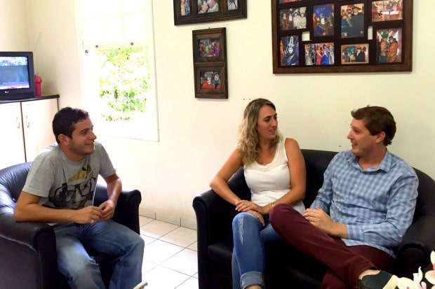 Ângela Ghislandi recebe visita e apoio do vereador Aroldo Frigo Junior