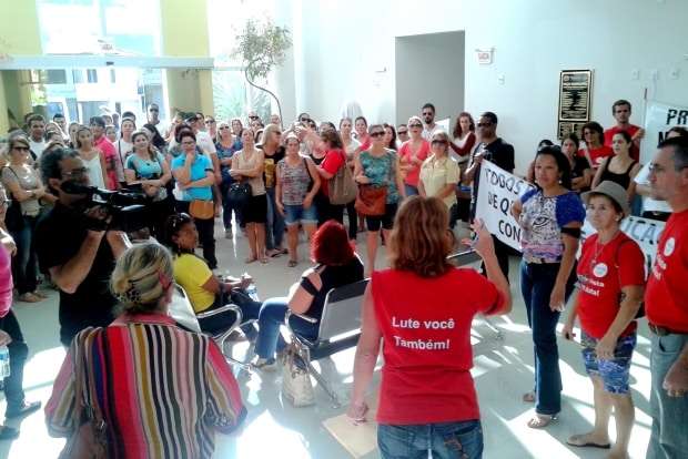 Professores protestam em Treviso