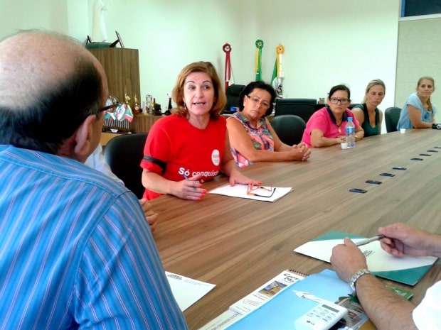 Professores protestam em Treviso