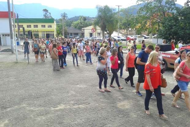 Professores protestam em Treviso