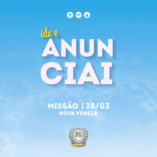 Missão “Ide e Anunciai” acontece neste sábado em Nova Veneza 2 flyer-face--noticia