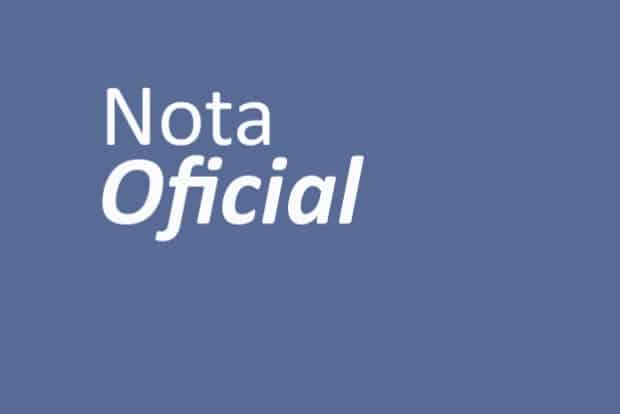 Nota Oficial da Vigilância Sanitária