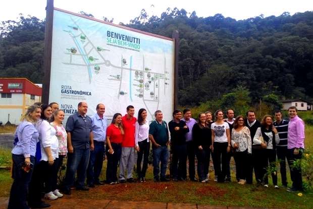 Placa da rota gastronômica é inaugurada em Nova Veneza