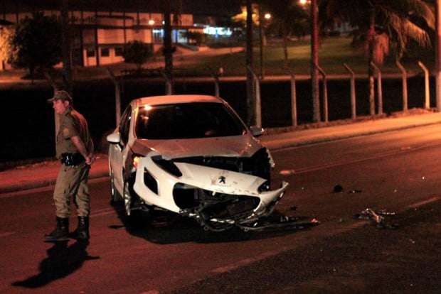 Motociclista se fere em acidente na José Spilere em Caravaggio 2 Motociclista se fere em acidente na José Spilere em Caravaggio