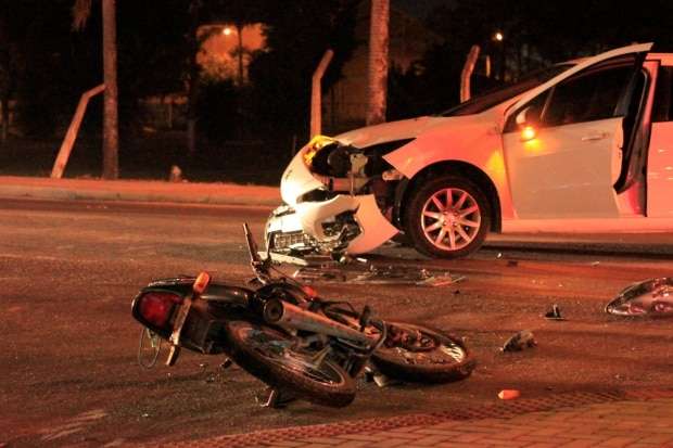 Motociclista se fere em acidente na José Spilere em Caravaggio 1 Motociclista se fere em acidente na José Spilere em Caravaggio