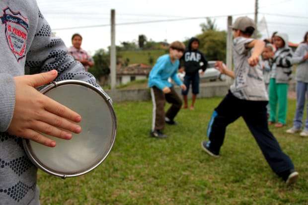 Capoeira é ensinada como inclusão social no Cras de Nova Veneza 1 Capoeira é ensinada como inclusão social no Cras de Nova Veneza