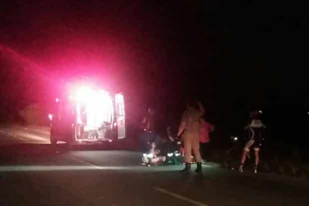 Colisão entre ciclistas deixa mulher ferida na NVA-150